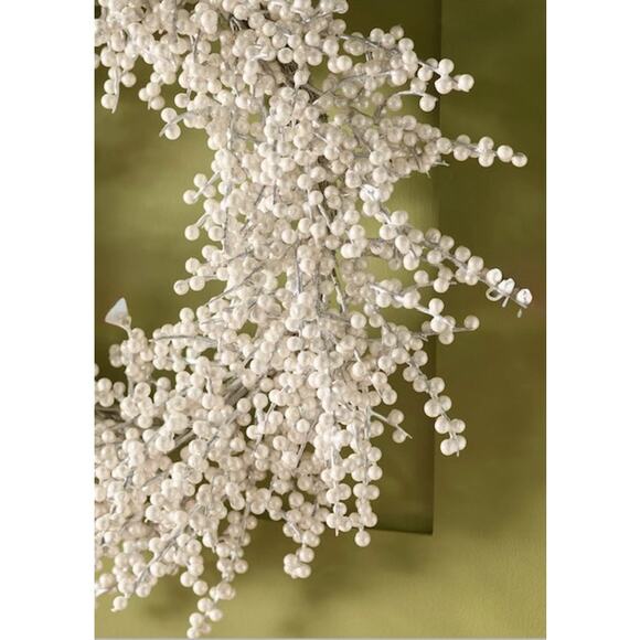 Anthropologie Pearl Berry Wreath - Picture 2 of 2